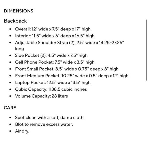 Pottery Barn Teen Gear-Up Navy Anchor Backpack Embroidered Reese - Picture 10 of 11